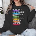Back To School Teacher We Are Like A Box Of Crayons Unisex Sweatshirt, funny design Back To School Teacher We Are Like A Box Of Crayons Unisex Sweatshirt, funny design
