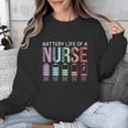 Battery Life Of A Nurse School Teacher Appreciation Unisex Sweatshirt, funny design