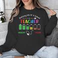 Battery Life Of A School Teacher Monday To Friday For Men Women Unisex Sweatshirt, funny design