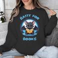 Batty About Books Lover Teacher Librarian Bookish Halloween For Men Women Kids Unisex Sweatshirt, funny design Batty About Books Lover Teacher Librarian Bookish Halloween For Men Women Kids Unisex Sweatshirt, funny design