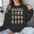 How To Become A Better Reader Animals Reading Teacher Unisex Sweatshirt, funny design How To Become A Better Reader Animals Reading Teacher Unisex Sweatshirt, funny design