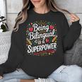 Being Bilingual Is A Superpower ESL Teacher School Unisex Sweatshirt, Esl Teacher Gifts, funny design Being Bilingual Is A Superpower ESL Teacher School Unisex Sweatshirt, Esl Teacher Gifts, funny design