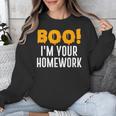Boo I'm Your Homework Halloween Teacher Costume Unisex Sweatshirt, funny design Boo I'm Your Homework Halloween Teacher Costume Unisex Sweatshirt, funny design
