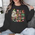 Book Tree All Is Calm Said No Teacher Ever Christmas Unisex Sweatshirt, funny design