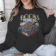 Books Rock Rock'n Roll Science Of Reading Teachers Guitar Unisex Sweatshirt, Science Teacher Gifts, funny design Books Rock Rock'n Roll Science Of Reading Teachers Guitar Unisex Sweatshirt, Science Teacher Gifts, funny design