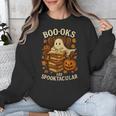 Books Are Spooktacular Ghost Book Reading Halloween Teachers Unisex Sweatshirt, funny design Books Are Spooktacular Ghost Book Reading Halloween Teachers Unisex Sweatshirt, funny design