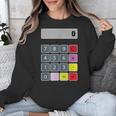 Calculator Math Teacher Halloween Costumes Women Men Adults Unisex Sweatshirt, funny design
