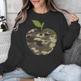 Camo Apple Camouflage Clothing School Student Camo Teacher Men Women Kids Unisex Sweatshirt, funny design Camo Apple Camouflage Clothing School Student Camo Teacher Men Women Kids Unisex Sweatshirt, funny design