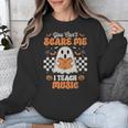 You Can't Scare Me I Teach Music Retro Teacher Halloween Unisex Sweatshirt, funny design