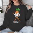 Carrate Karate Carrot Student Teacher Trainee Trainor Unisex Sweatshirt, funny design