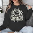 Cat Chaos Coordinator For Women Mom Halloween Teacher Unisex Sweatshirt, funny design Cat Chaos Coordinator For Women Mom Halloween Teacher Unisex Sweatshirt, funny design