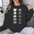 Cat Themed Artist Value Scale Educational Art Teacher Unisex Sweatshirt, funny design Cat Themed Artist Value Scale Educational Art Teacher Unisex Sweatshirt, funny design