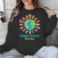 Celebrate Diversity Everyday Teachers & School Student Gift Unisex Sweatshirt, funny design
