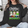 Chillin With My Pre-K Snowmies Christmas Teacher Xmas Unisex Sweatshirt, funny design