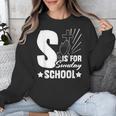 Christian Teacher S Is For Sunday School Essentials Unisex Sweatshirt, funny design Christian Teacher S Is For Sunday School Essentials Unisex Sweatshirt, funny design