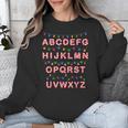 Christmas Alphabet Candy Cane Teachers Students Candy Cane For Men Women Kids Unisex Sweatshirt, funny design Christmas Alphabet Candy Cane Teachers Students Candy Cane For Men Women Kids Unisex Sweatshirt, funny design