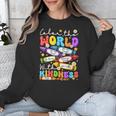 Color The World With Kindness Crayon Positivity Teacher Unisex Sweatshirt, funny design