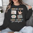 Communication Looks Different For Everyone SPED Teacher ASD Unisex Sweatshirt, funny design Communication Looks Different For Everyone SPED Teacher ASD Unisex Sweatshirt, funny design
