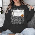 Composition Notebook Costume Adult Halloween For Teachers Unisex Sweatshirt, funny design Composition Notebook Costume Adult Halloween For Teachers Unisex Sweatshirt, funny design