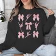 Coquette Bow Ballet Dance Teacher Coquette Women Dancing Unisex Sweatshirt, funny design Coquette Bow Ballet Dance Teacher Coquette Women Dancing Unisex Sweatshirt, funny design