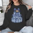 Coquette Bow Book Tree Merry Christmas Xmas Teacher Holiday Unisex Sweatshirt, funny design