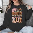 Cowboy Teacher These Boots Are Made-For Teaching School Unisex Sweatshirt, funny design Cowboy Teacher These Boots Are Made-For Teaching School Unisex Sweatshirt, funny design