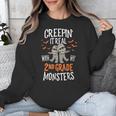 Creepin It Real With My 2nd Grade Monsters Halloween Teacher For Men Women Kids Unisex Sweatshirt, 2nd Grade Teacher Gifts, funny design Creepin It Real With My 2nd Grade Monsters Halloween Teacher For Men Women Kids Unisex Sweatshirt, 2nd Grade Teacher Gifts, funny design