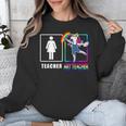 Cute Art Teacher Magical Dabbing Unicorn Artist Unisex Sweatshirt, funny design