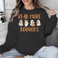 Cute Booooks Ghost Read More Books Teacher Halloween Unisex Sweatshirt, funny design