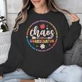 Cute Chaos Coordinator Teacher First Day Of School Unisex Sweatshirt, funny design