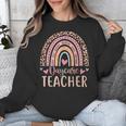 Cute Daycare Teacher Rainbow Leopard Print Childcare Worker Unisex Sweatshirt, funny design Cute Daycare Teacher Rainbow Leopard Print Childcare Worker Unisex Sweatshirt, funny design