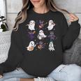 Cute Ghost Cat Playing Musical Halloween Music Teacher Unisex Sweatshirt, funny design Cute Ghost Cat Playing Musical Halloween Music Teacher Unisex Sweatshirt, funny design