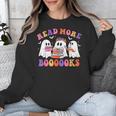 Cute Ghost Read More Books Lover Teacher Halloween Costume Unisex Sweatshirt, funny design