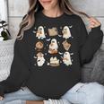 Cute Ghosts Reading Book Bookworm Halloween History Teacher Unisex Sweatshirt, History Teacher Gifts, funny design Cute Ghosts Reading Book Bookworm Halloween History Teacher Unisex Sweatshirt, History Teacher Gifts, funny design
