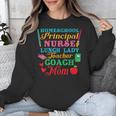 Cute Principal Nurse Lunch Lady Teacher Coach Homeschool Mom Unisex Sweatshirt, funny design Cute Principal Nurse Lunch Lady Teacher Coach Homeschool Mom Unisex Sweatshirt, funny design