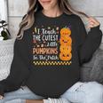 Cute Teacher Halloween For Women Men Teacher Pumpkin Unisex Sweatshirt, funny design