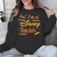 Disney Back To School I'm A Disney Teacher Crafty Logo Unisex Sweatshirt, funny design Disney Back To School I'm A Disney Teacher Crafty Logo Unisex Sweatshirt, funny design