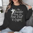 Disney Peter Pan Tinkerbell Teacher Pixie Dust And Coffee Unisex Sweatshirt, funny design Disney Peter Pan Tinkerbell Teacher Pixie Dust And Coffee Unisex Sweatshirt, funny design