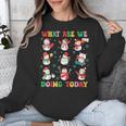 What Are We Doing Today PE Teacher Snowman Christmas Unisex Sweatshirt, Pe Teacher Gifts, funny design What Are We Doing Today PE Teacher Snowman Christmas Unisex Sweatshirt, Pe Teacher Gifts, funny design