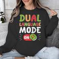 Dual Language Teacher Bilingual Teacher Unisex Sweatshirt, funny design Dual Language Teacher Bilingual Teacher Unisex Sweatshirt, funny design