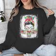 Early Head Start Life Messy Bun Back To School Teacher Women Unisex Sweatshirt, funny design