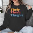 English Teacher Their There Theyre Grammar Men Women Unisex Sweatshirt, English Teacher Gifts, funny design English Teacher Their There Theyre Grammar Men Women Unisex Sweatshirt, English Teacher Gifts, funny design