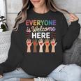 Everyone Is Welcome Here Shirt Teacher Unisex Sweatshirt, funny design Everyone Is Welcome Here Shirt Teacher Unisex Sweatshirt, funny design