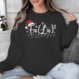FA LA8 Christmas Santa Fa La Math Teacher Student Unisex Sweatshirt, funny design