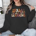 Fall In Love With Learning Autum Thanksgiving Teacher Kids Unisex Sweatshirt, funny design Fall In Love With Learning Autum Thanksgiving Teacher Kids Unisex Sweatshirt, funny design