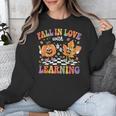 Fall In Love With Learning Autumn Fall Season Teacher Unisex Sweatshirt, funny design Fall In Love With Learning Autumn Fall Season Teacher Unisex Sweatshirt, funny design