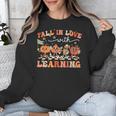 Fall In Love With Learning Autumn Teacher Thanksgiving Unisex Sweatshirt, funny design Fall In Love With Learning Autumn Teacher Thanksgiving Unisex Sweatshirt, funny design