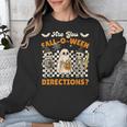 Are You Fall o Ween Directions Halloween Skeleton Teacher Unisex Sweatshirt, funny design
