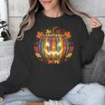 Fall Pumpkin Book Lover Spooky Librarian Teacher Halloween Unisex Sweatshirt, funny design