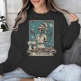 FCS Teacher Skeleton Halloween Family And Consumer Science Unisex Sweatshirt, Science Teacher Gifts, funny design